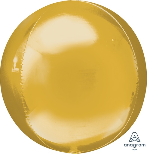 [39473] 21" Orbz Jumbo Gold Foil Balloon
