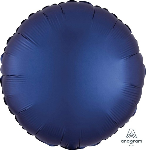 [39960] 18" Satin Luxe Navy Blue Circle