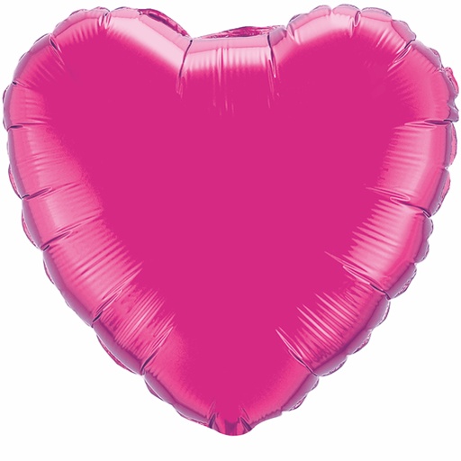 [99338] 36" Heart Foil Mylar Balloon Magenta
