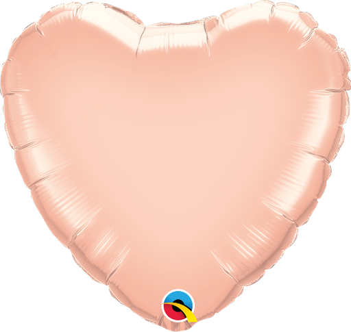 [57051] 36" Pearl Rose Gold Heart Balloon