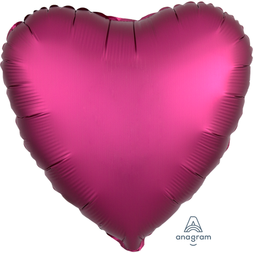[36828] 18" Satin Luxe Pomegranate Heart