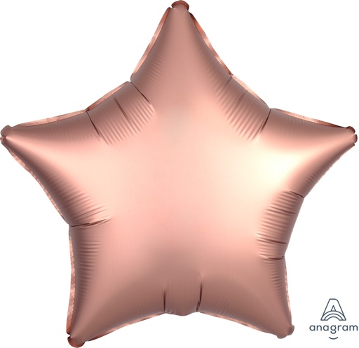 [36826] 18" Satin Luxe Rose Copper Star