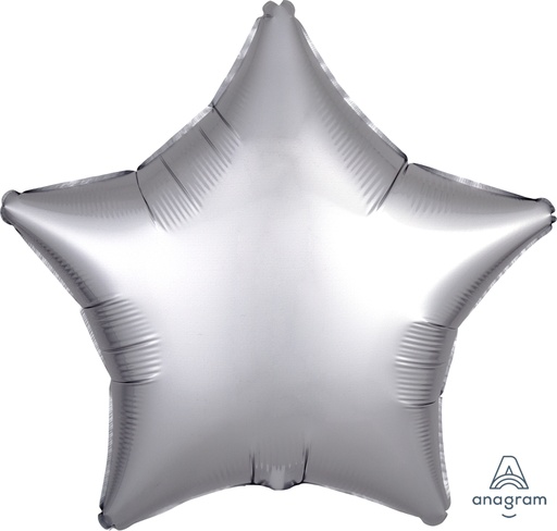 [36807] 18" Satin Luxe Platinum Star