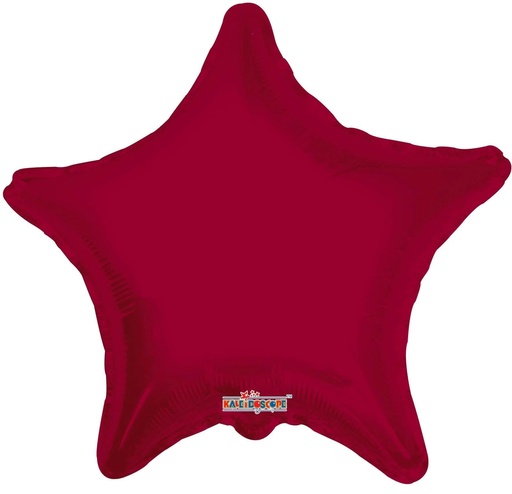 [19311-18] 18" Star Burgundy Balloon