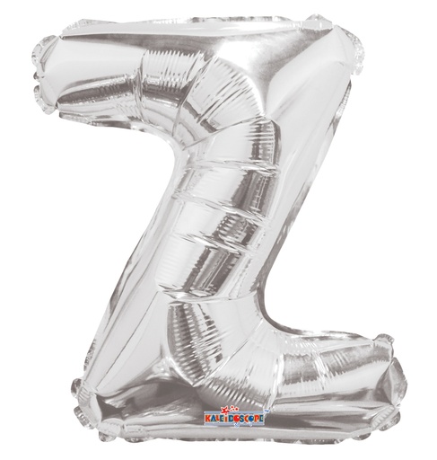 [34919-14] 14" Letter Z Silver Kaleidoscope