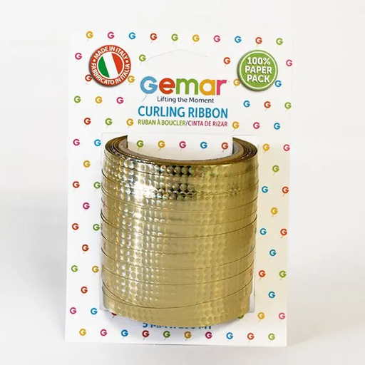[031652] Curling Ribbon Gold Gemar 5mmx100m