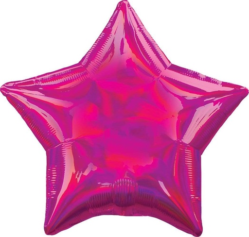 [39267] 18" Iridescent Magenta Star