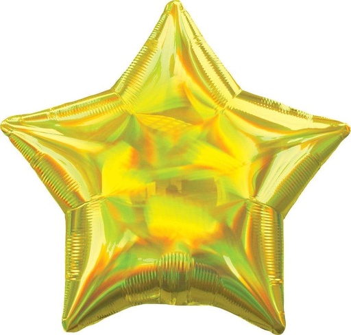 [39266] 19" Iridescent Yellow Star