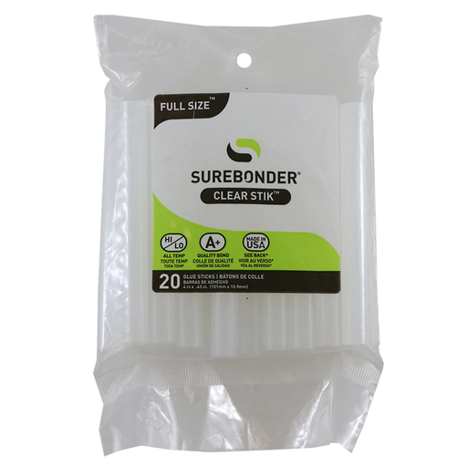 Clear Glue Sticks 5 pcs SureBonder full Size