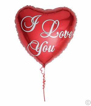 9" Love Script Red CTI 2 pcs