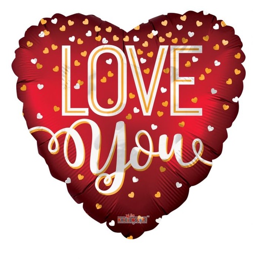 [16227093I] 9" Love Confetti Hearts 2 pcs
