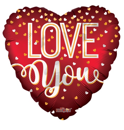 [16227-18] 18" Love You Red Matte