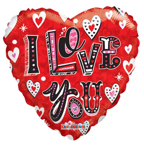 [15697-18] 18" I Love You Whimsical