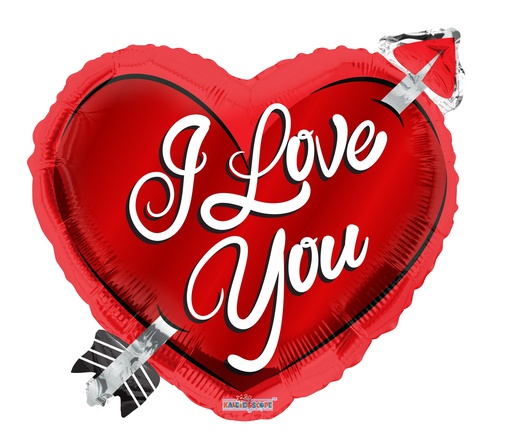 [19992-18] 18" Heart With Arrow Shape