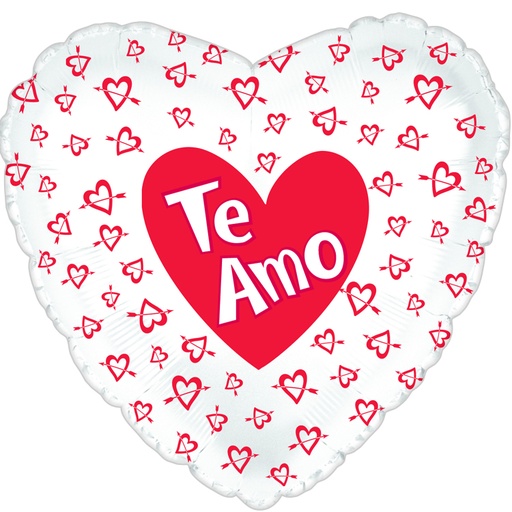 [21760510] 18" Te Amo Hearts & Arrows