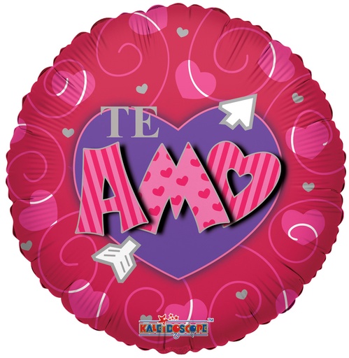 [17854-18] 18" Te Amo Funky Heart