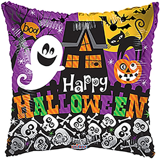 [88122-18] 18" Haunted House Foil Balloon