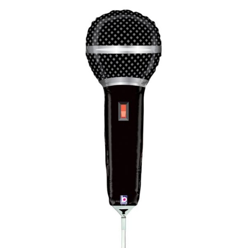 [193701] 14" Microphone Shape Foil Balloon