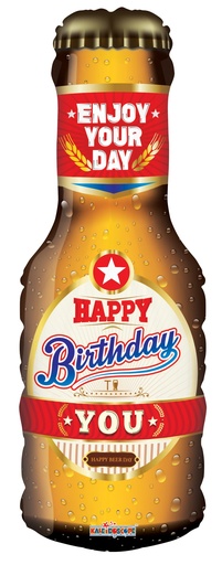 [15458-14] 14" Birthday Beer Shape