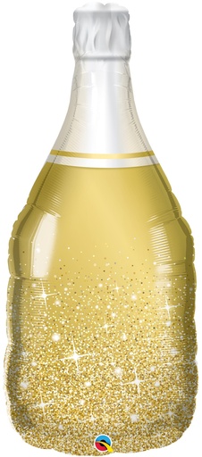 [982196] 39" Golden Bubbly Wine Bottle