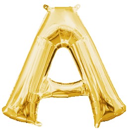 [33012] 16" Gold Letter A