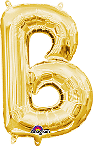 [33014] 16" Anagram Letter B Gold