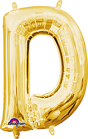[33018] 16" Gold Letter D