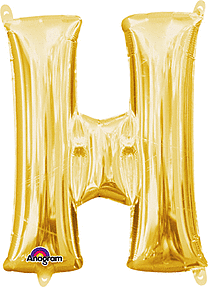 [33027] 16" Gold Letter H