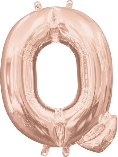 [37468] 16" Anagram Rose Gold Q Letter