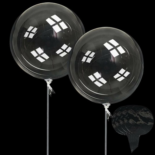 Clear Bobo 10" 2pc