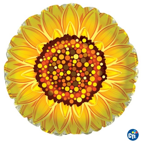 [114745] 17" Graphic Sunflower