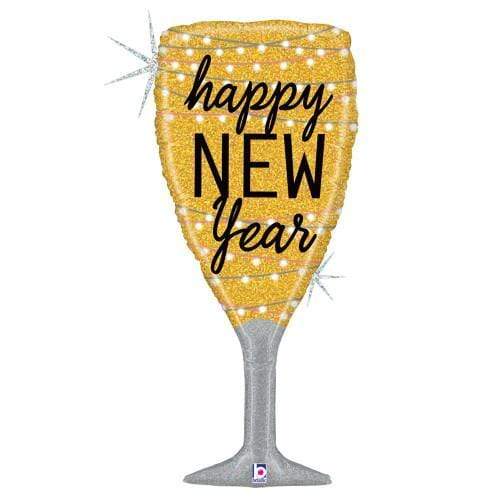 37" Happy New Year Champagne Glass