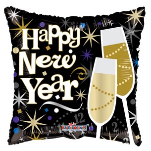 [89099-18] 18″ Happy New Year Celebrate Classic – Foil Balloon