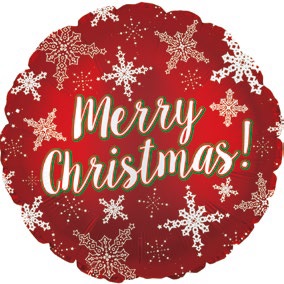 [114320] 17" Christmas Snowflakes Balloon
