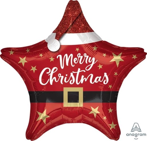 [4205101] 19" SANTA CHRISTMAS STAR- MERRY CHRISTMAS