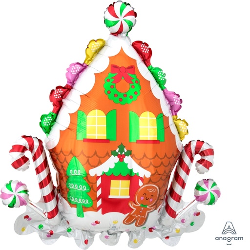 [4042901] 30" Gingerbread House SuperShape