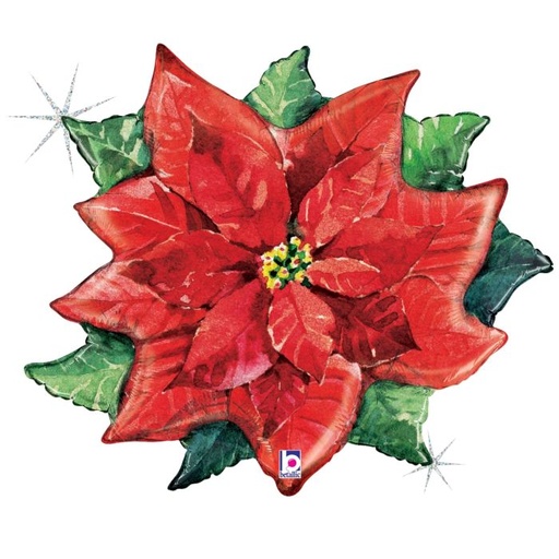 [250251] 34" Sparkling Christmas Poinsettia