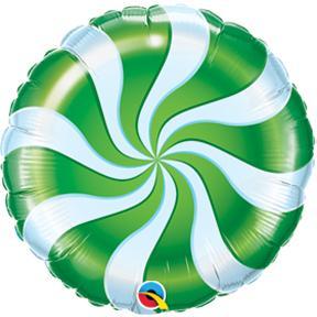 [64333P6] 18" Candy Swirls Green