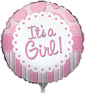 [317004] It's a Girl Baby Shower Balloon 18"