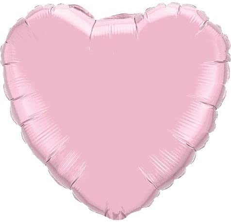 9" Pearl Pink Heart Foil Balloon