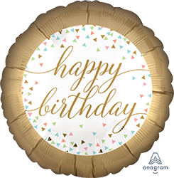 [3717701] Anagram 18" Pastel Confetti B'day