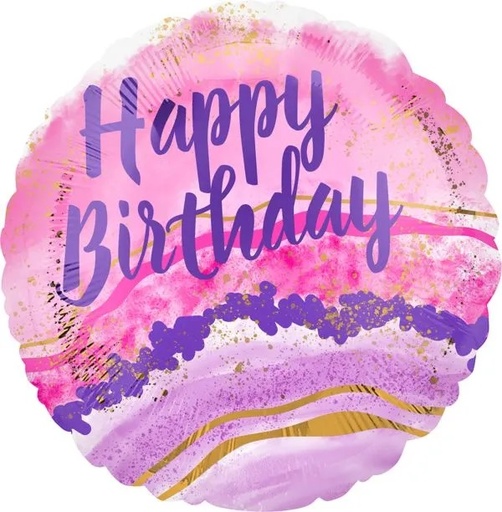 [4128201] 18" Watercolor Marble B'day