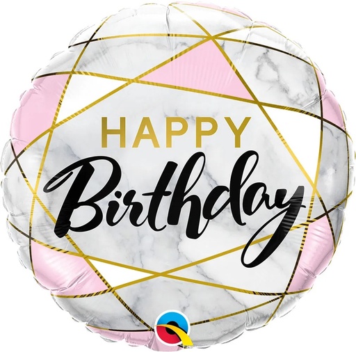 [88125] 18" Birthday Marble Rectangles
