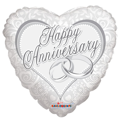 [19524] 18″ SV Happy Anniversary Rings