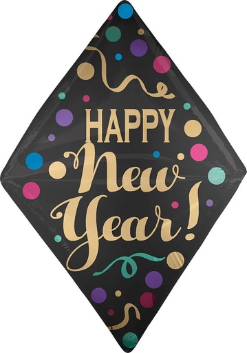 25 Happy New Year Satin Dots Anglez