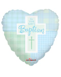 [179953] 9" Boy Baptism Quilt