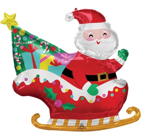 [4204101] 30" Santa Sleigh Shape