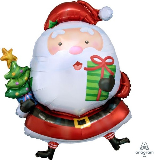 [2722901] 37" Santa White Tree Shape