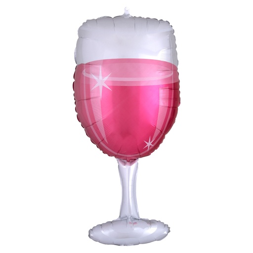 [4123901] 31" Rose Wine Glass Supershape