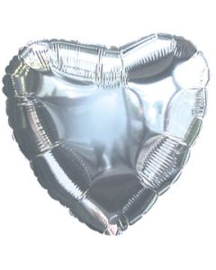 [21100010] 18" Silver Heart